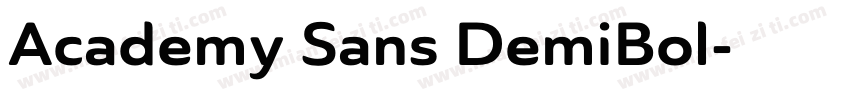 Academy Sans DemiBol字体转换